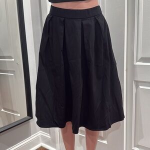 NWT Black High‎ Waist A-Line Skirt